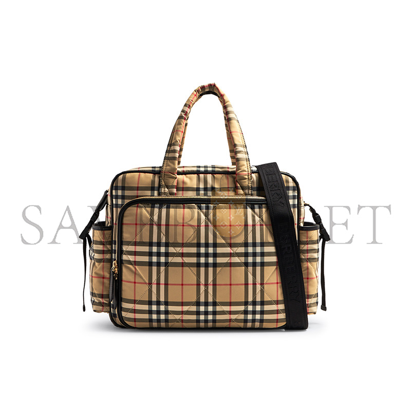 Bv*b*rry quilted nylon baby changing bag (42*30*18cm)